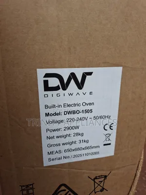 Digiwave 60cm Built in Oven With Grill and Convection Fan
