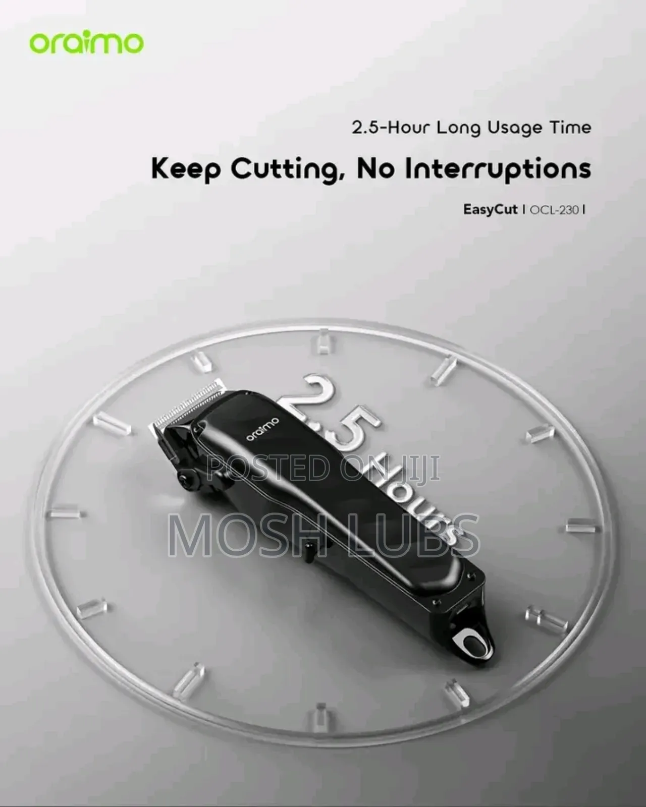 7000rpm Oraimo Easy Cut 1 Professional Hair Clipper