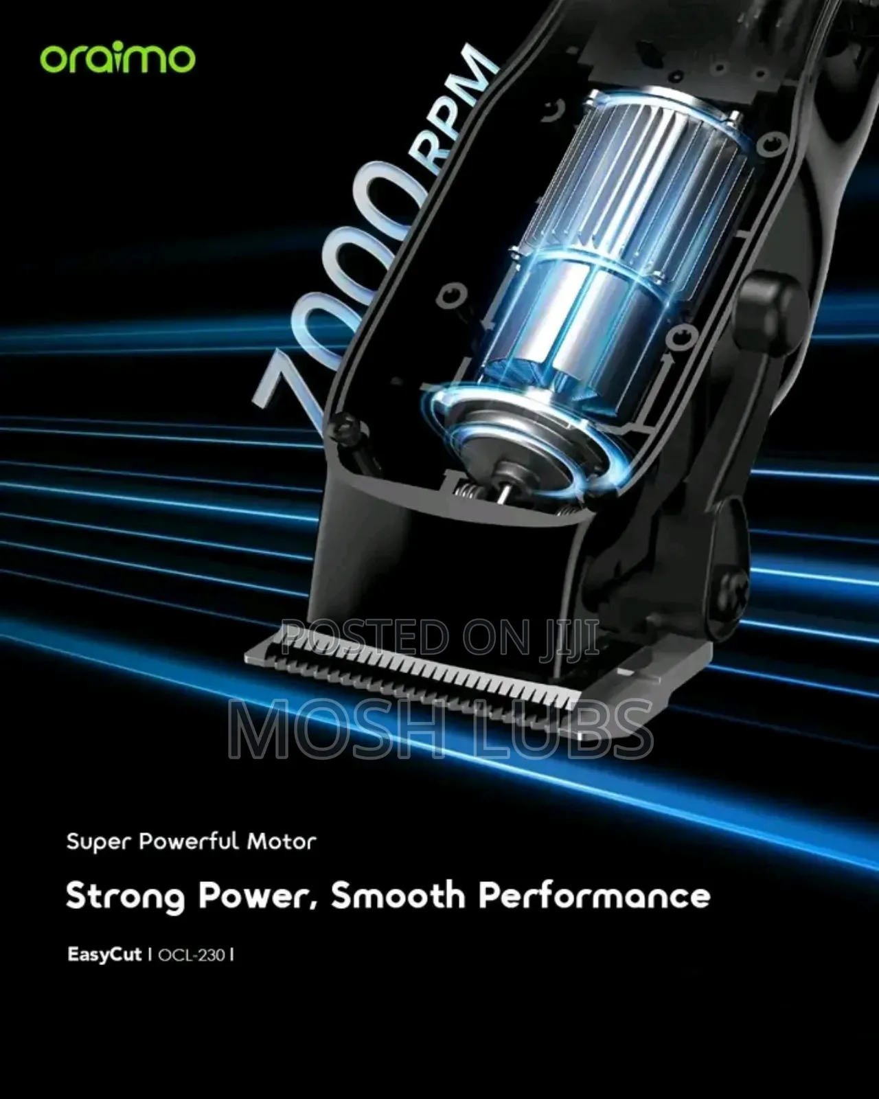 7000rpm Oraimo Easy Cut 1 Professional Hair Clipper
