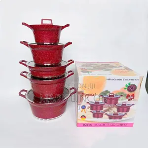 5 Piece Granite Non-Stick Cookware Set