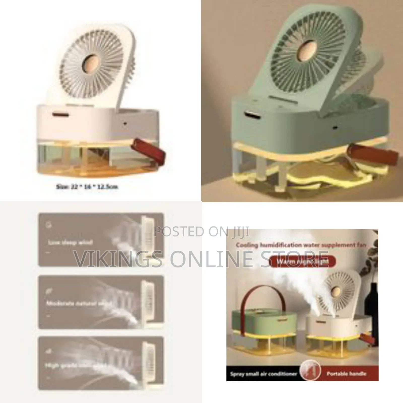 Air Conditioning Fan Double Spray Spray Desk Fan Household Portable
