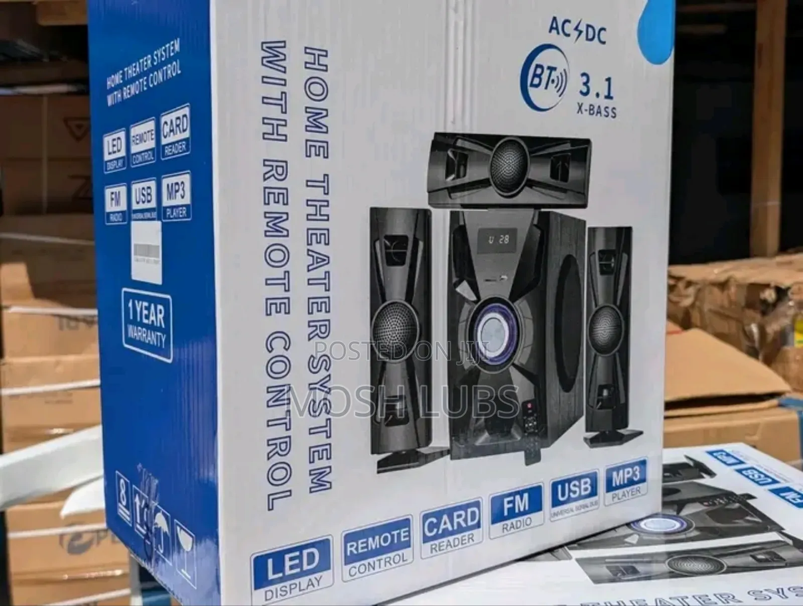Home Theater System With a Control  Remote
