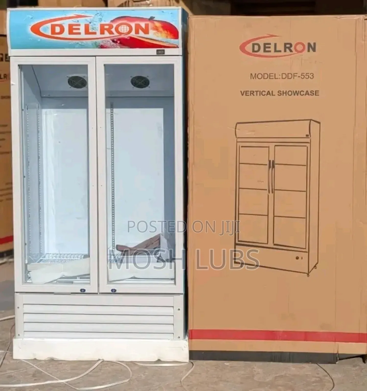 Delron Ddf-553 Double Door Showcase Refrigerator With 553l