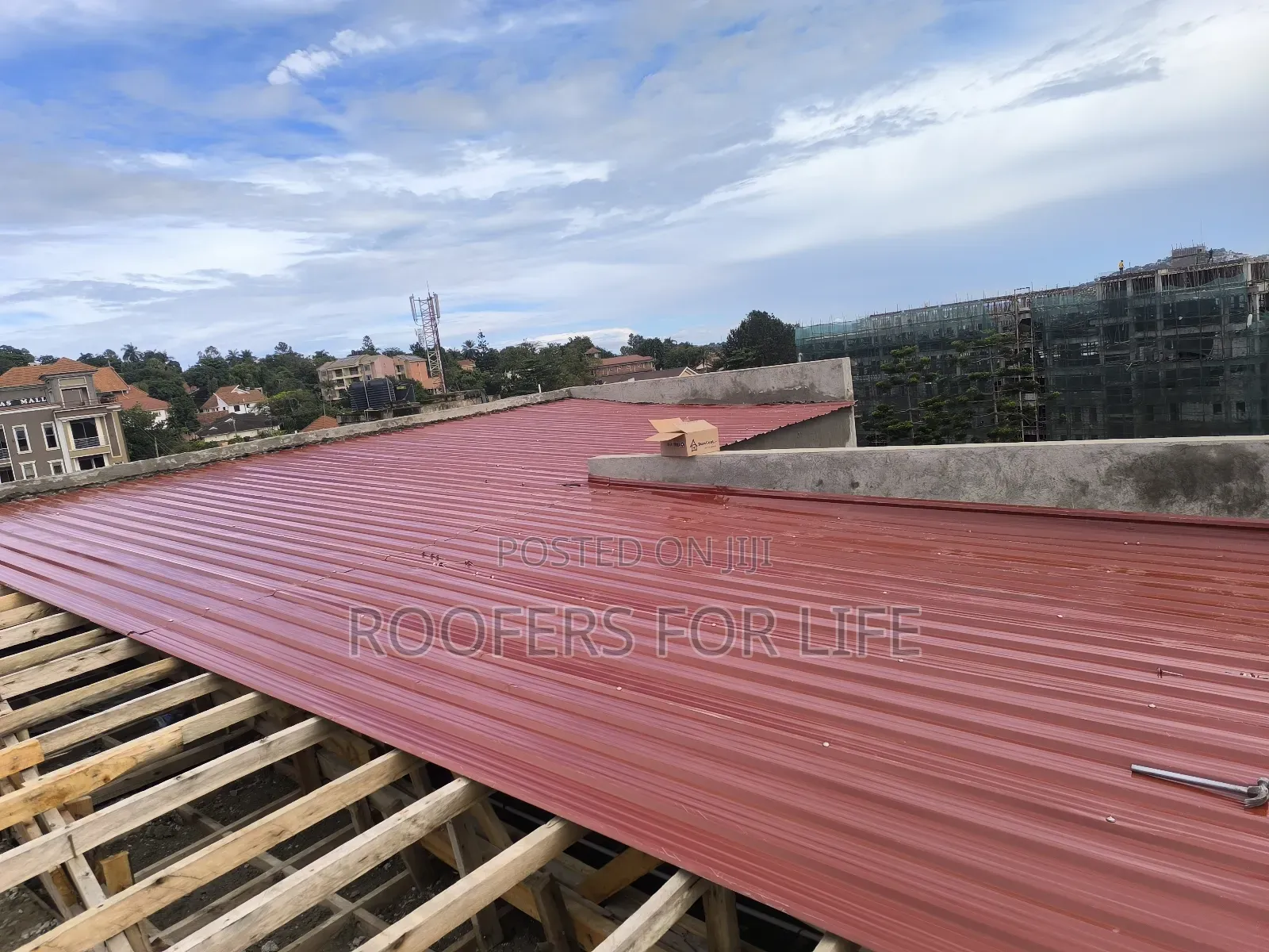 Flat Roof Cleaning of Roof Tiles