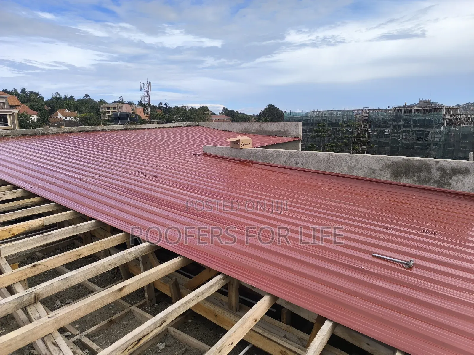 Flat Roof Cleaning of Roof Tiles