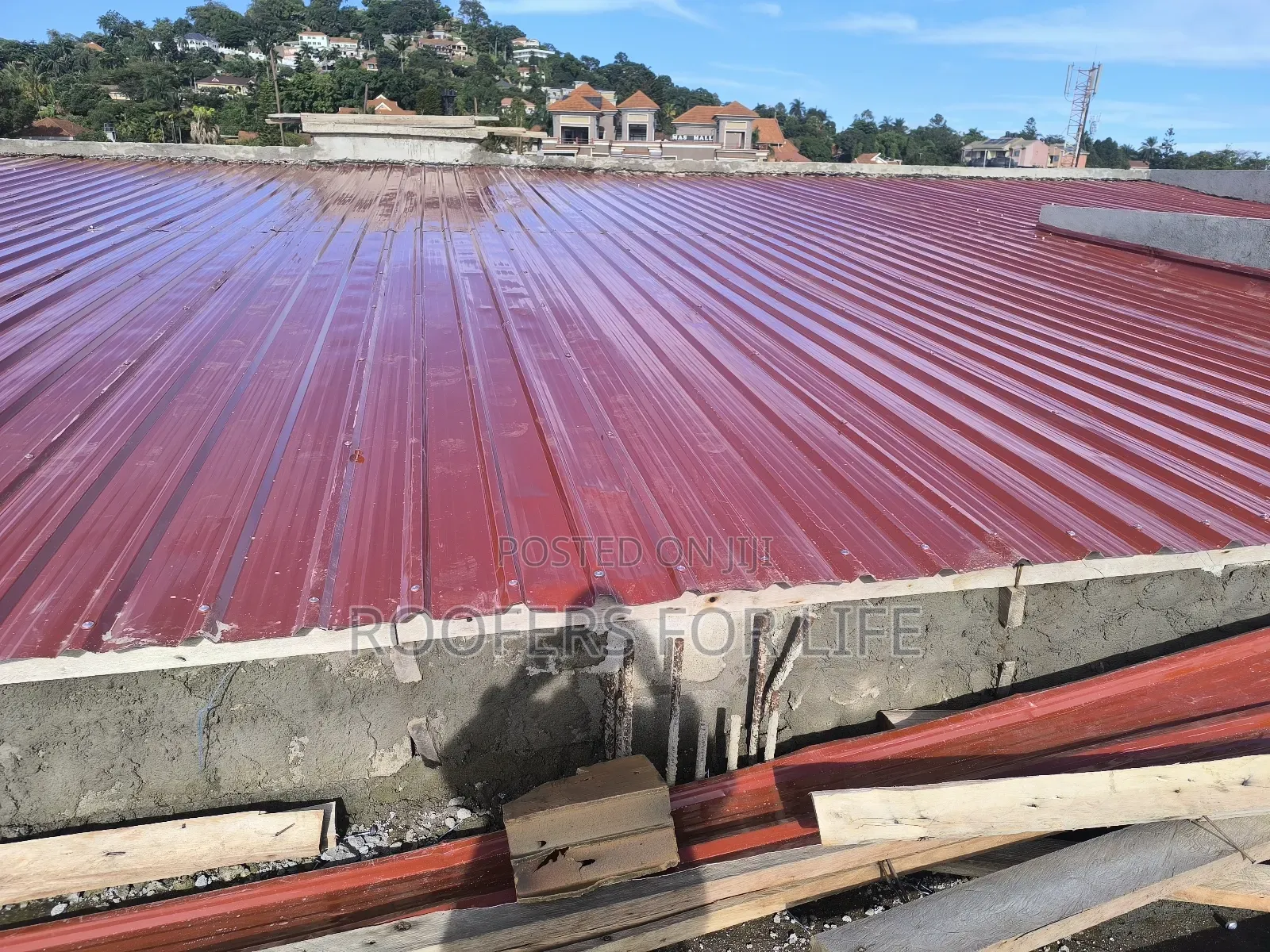 Flat Roof Cleaning of Roof Tiles