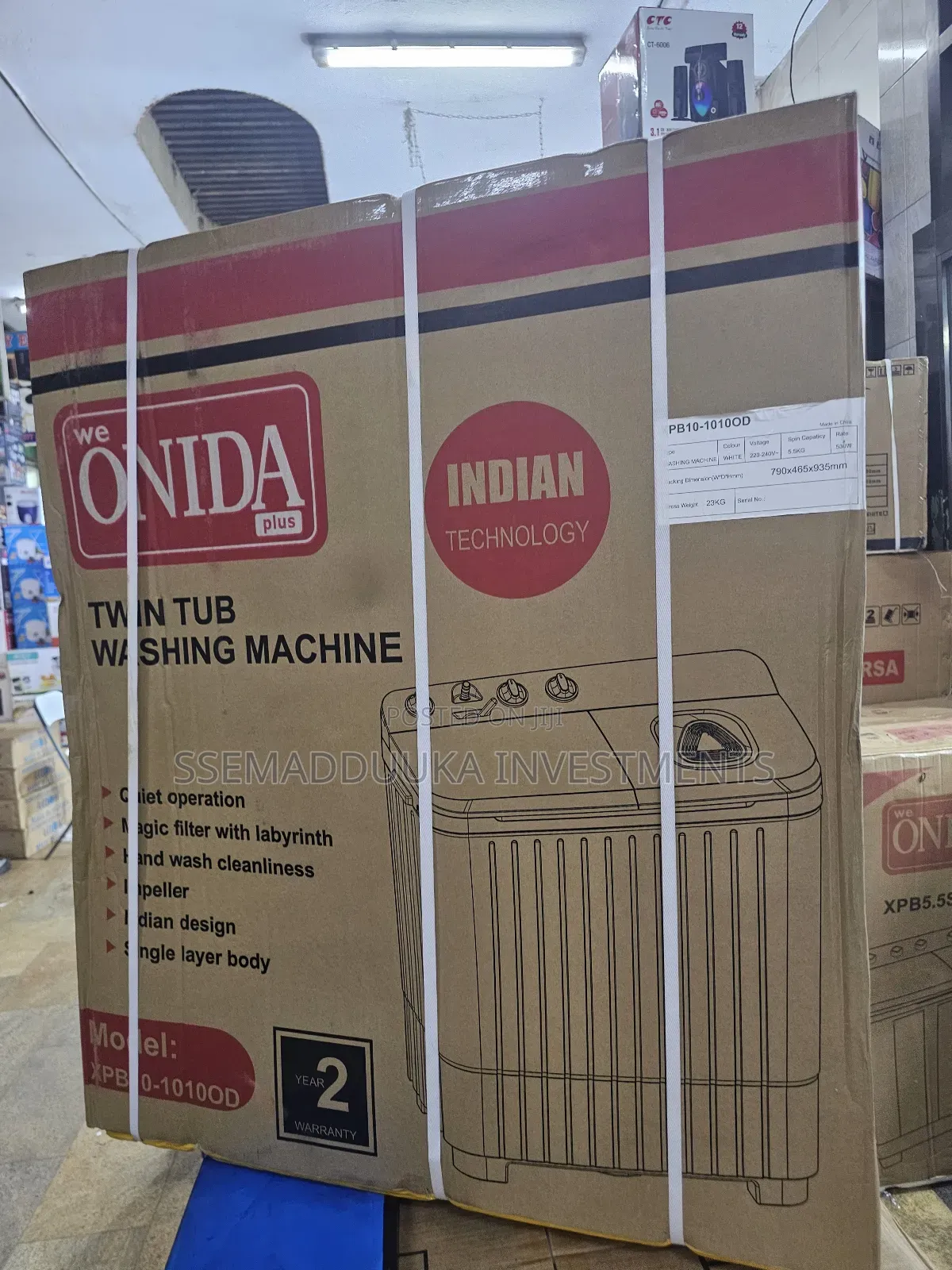 Onida Xpb10-1010od Twin Tub Washing Machine