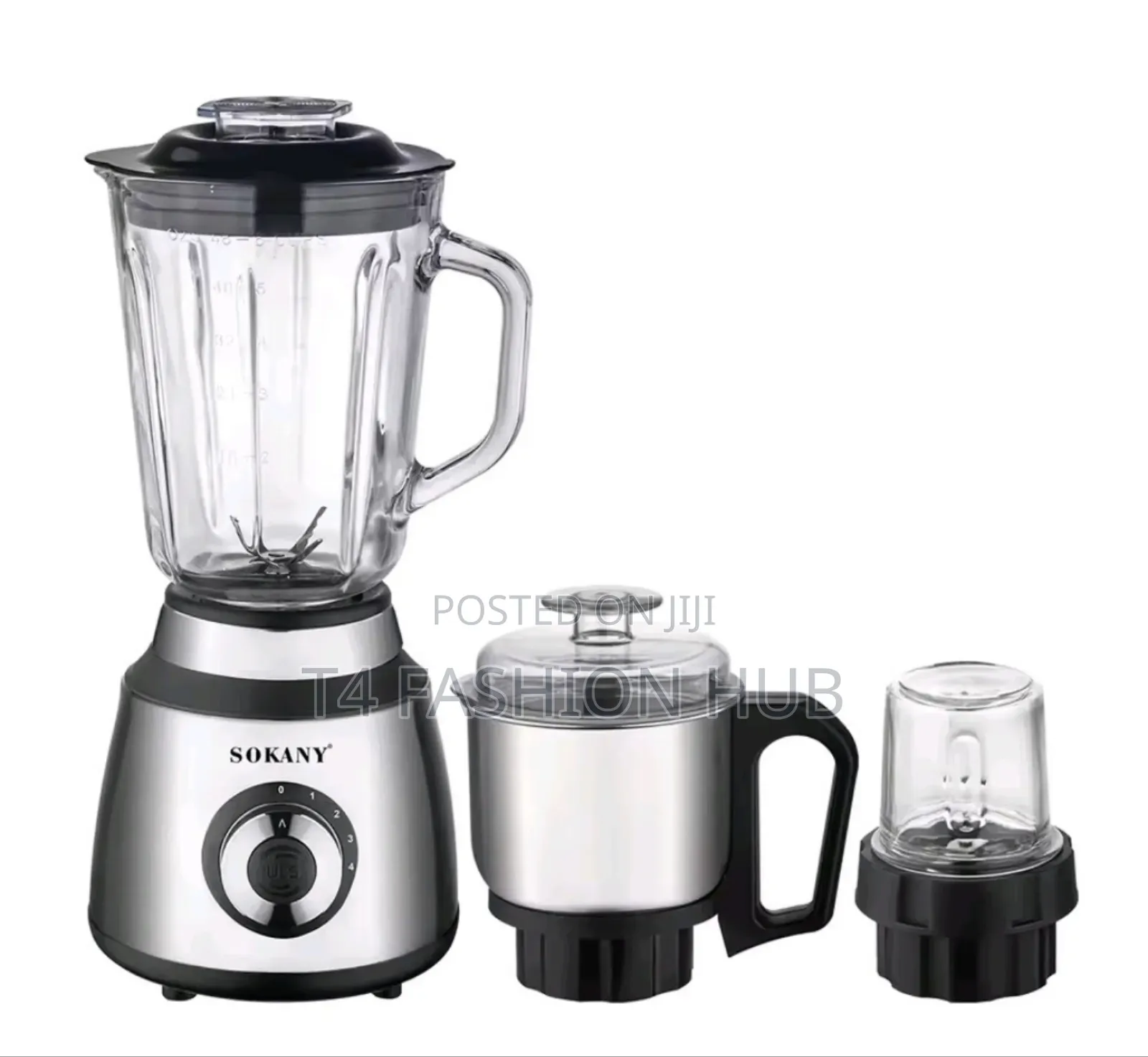 3-in-1 Blender 1.5l Glass Jar,1000w,150g Grinder, 300g Grinder