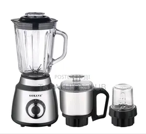 3-in-1 Blender 1.5l Glass Jar,1000w,150g Grinder, 300g Grinder