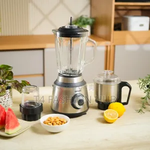3-in-1 Blender 1.5l Glass Jar,1000w,150g Grinder, 300g Grinder