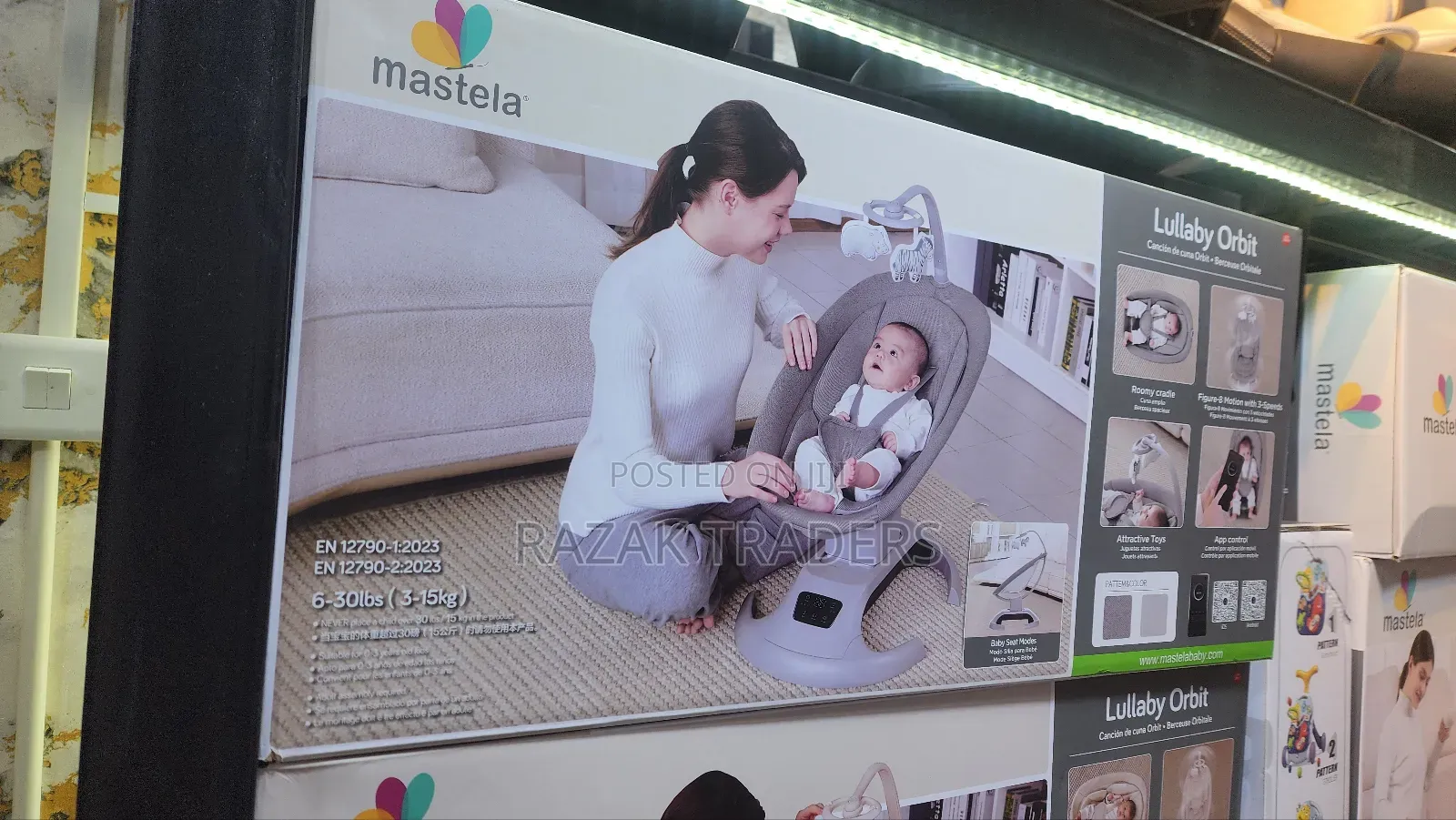 Mastela Baby Swings for Infants, Electric 3d-Motion Baby Swings