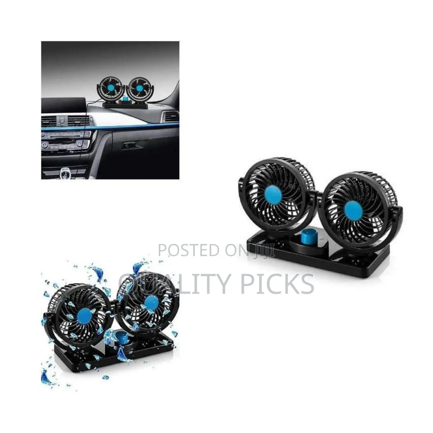 New Mars-X918 Oscillating Double Headed Vehicle Fan