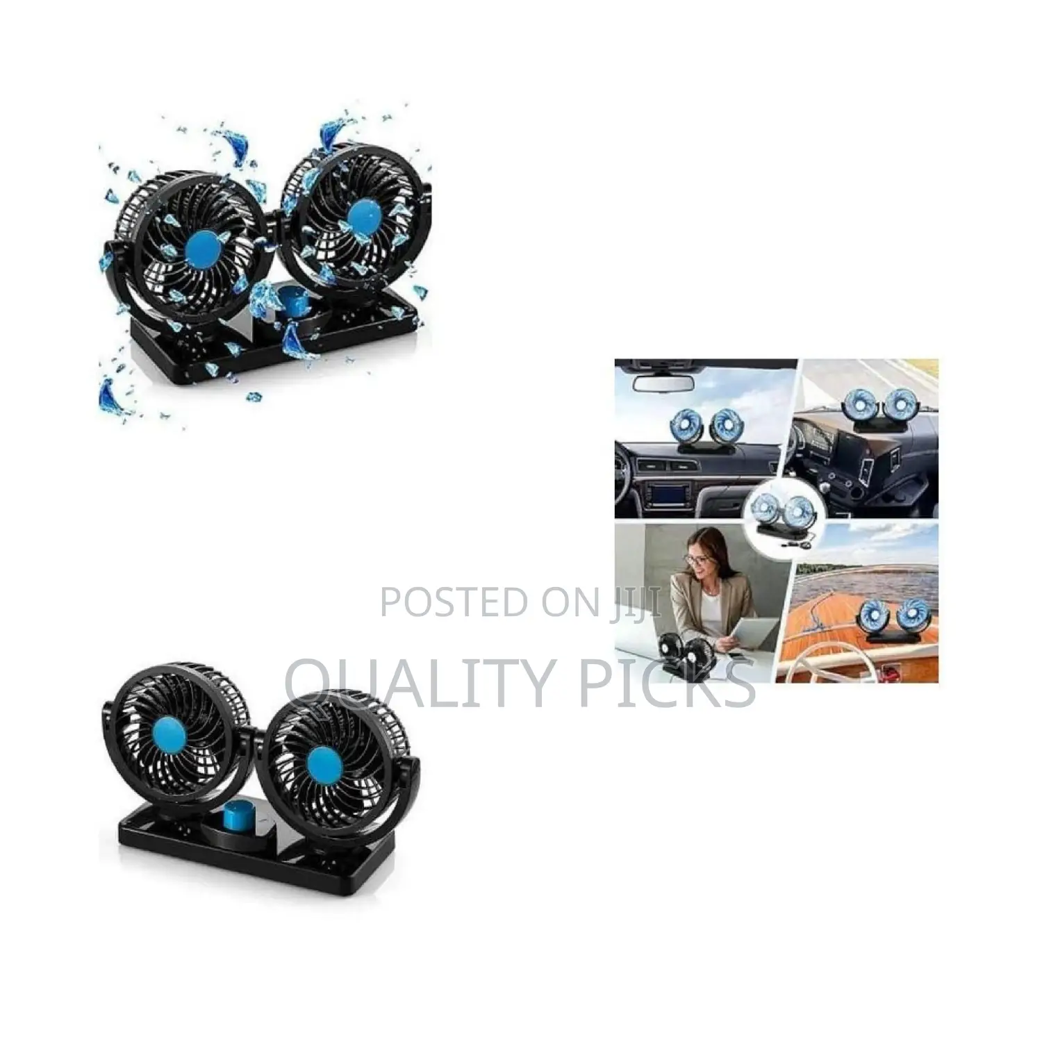 New Mars-X918 Oscillating Double Headed Vehicle Fan