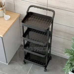 Versatile 4-Tier Rolling Storage Trolley