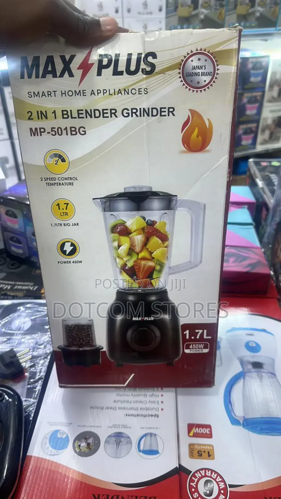 Mp-501bg Max Plus 2-in-1 Blender Grinder,