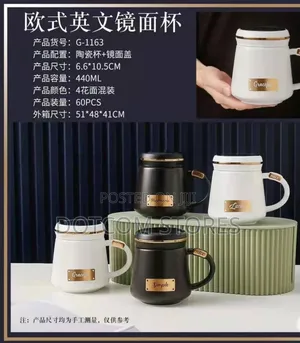 Set of European-Style Ceramic Mugs