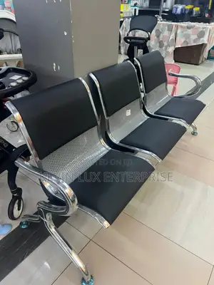 3 Seater Cushion Waiting Chair Stainless