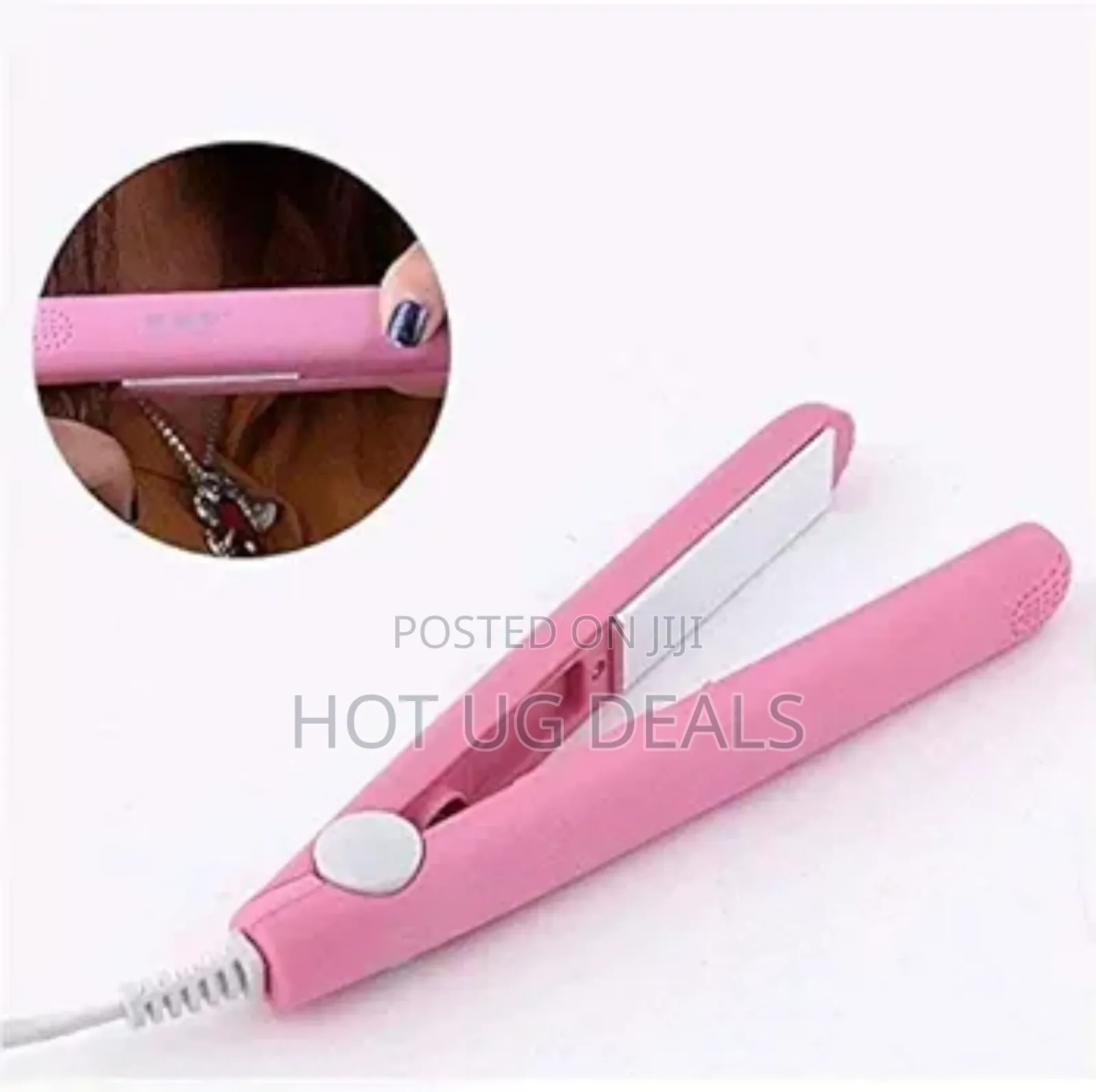 Mini Portable Hair Straightener Curling Iron- Multicolor
