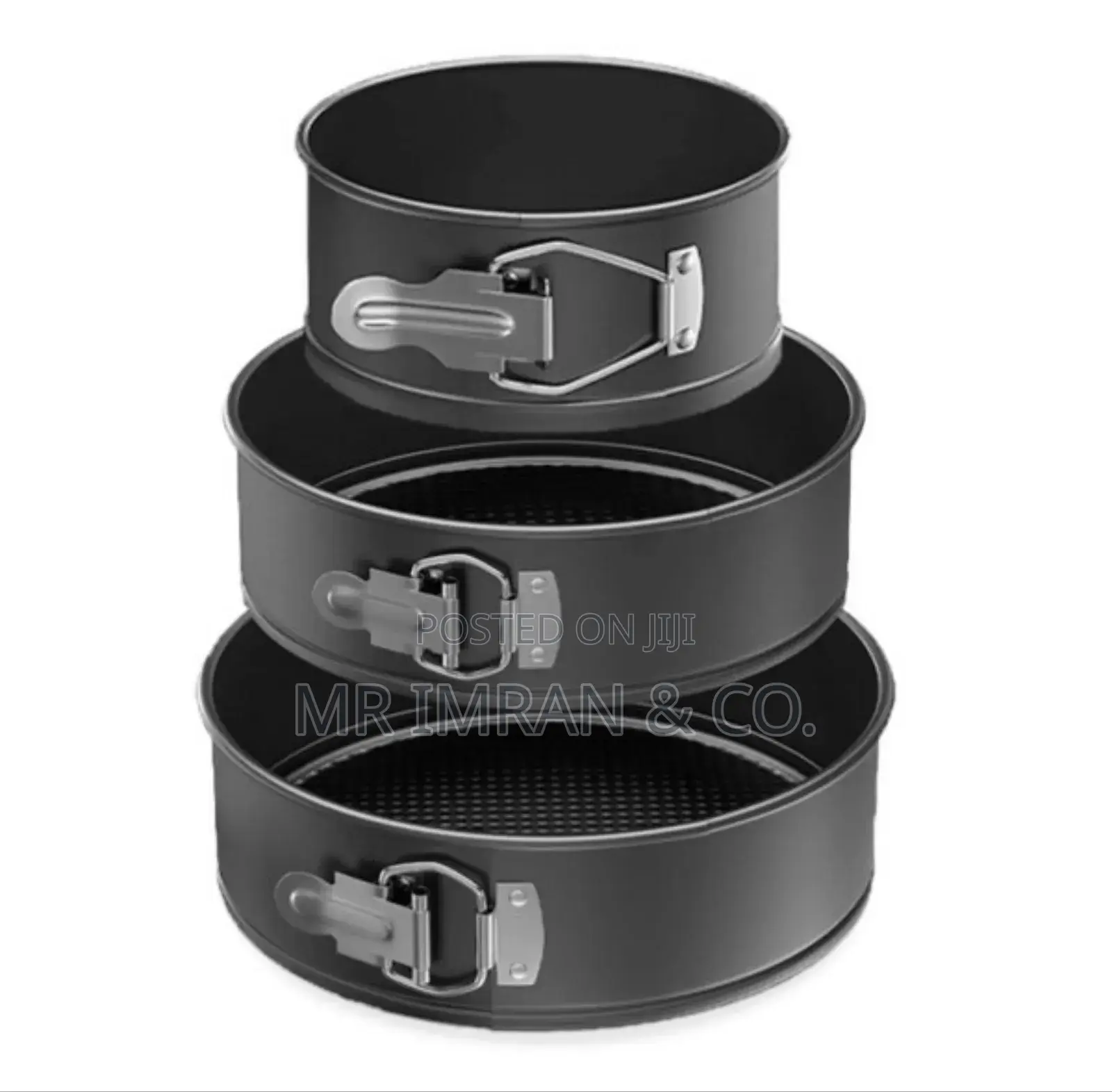 3-Piece Non-Stick Springform Cake Pan Set
