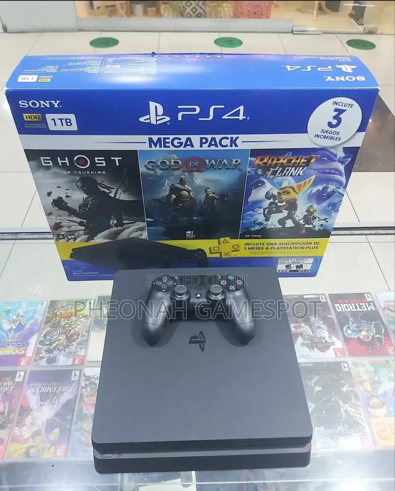 Chipped Ps4 Slim + 12 Games. Guaranteed to Make You Late for Work
