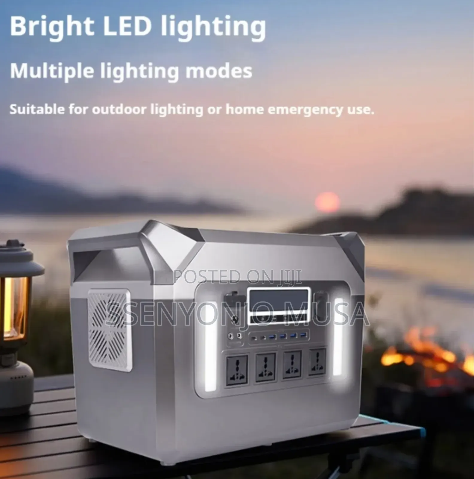 3000w Portable Power Station 2560wh 100ah Battery Solar Ac Charging