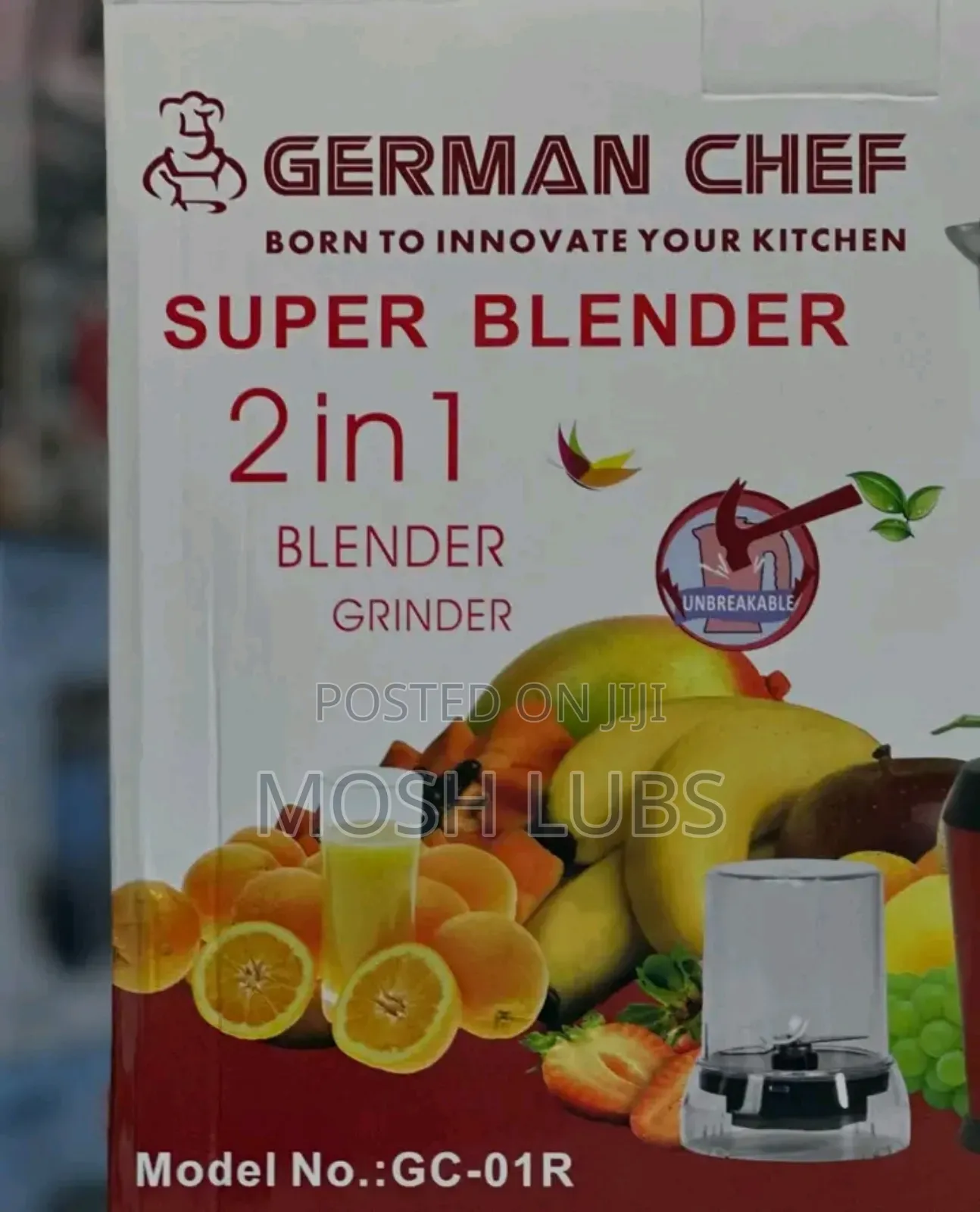 German Chef 2 in 1 Electric Juice Blender