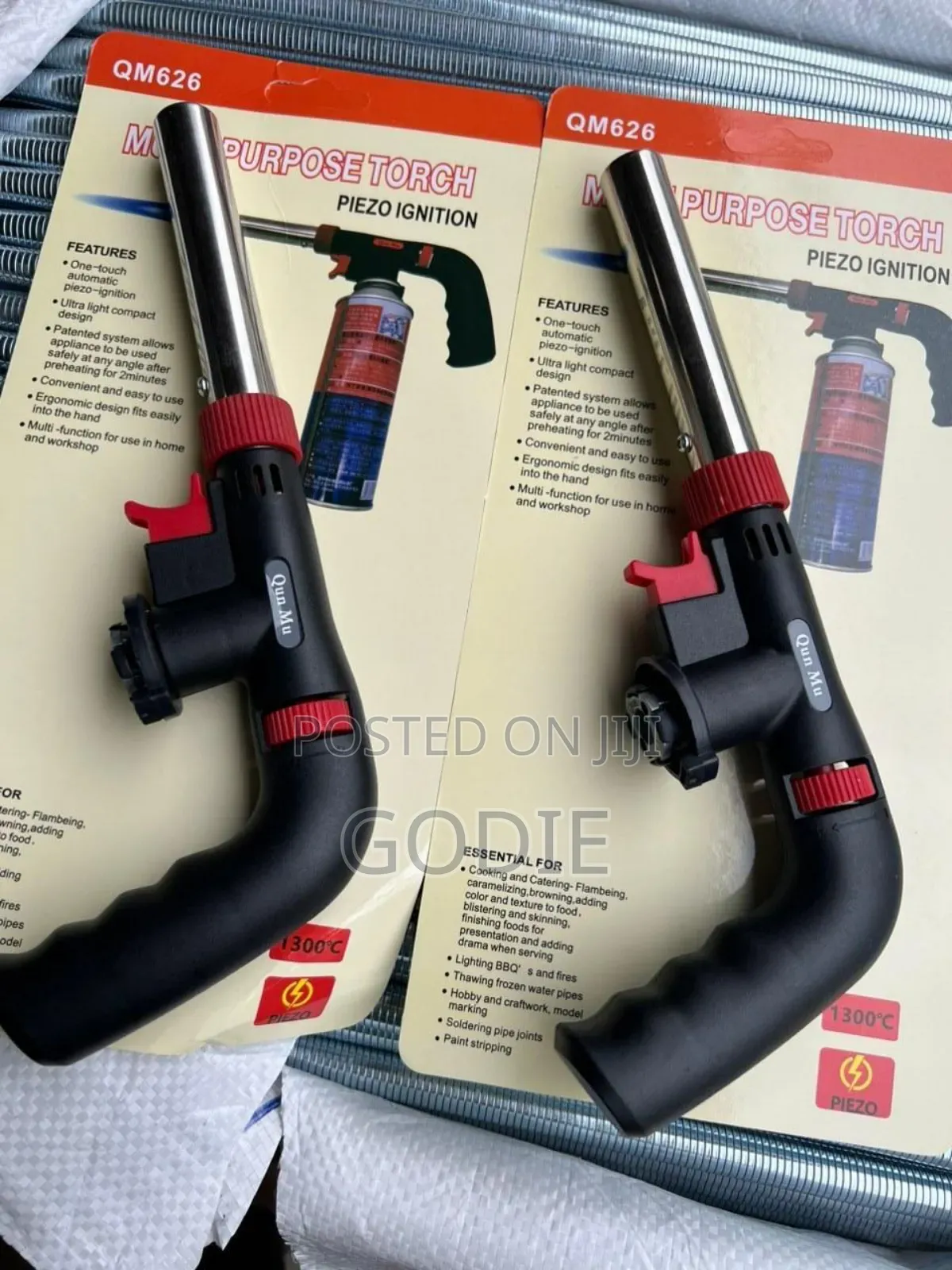 Multi-Purpose Butane Torch With Piezo Ignition.