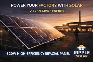620w Bifacial Solar Panel Double Glass High Efficiency Kampala