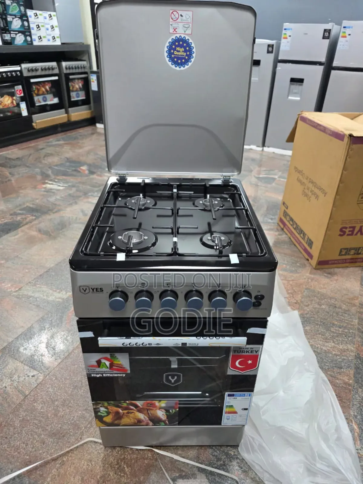 Yes Brand 4-Burner Freestanding Cooker 50 by 60 ,Full Gas