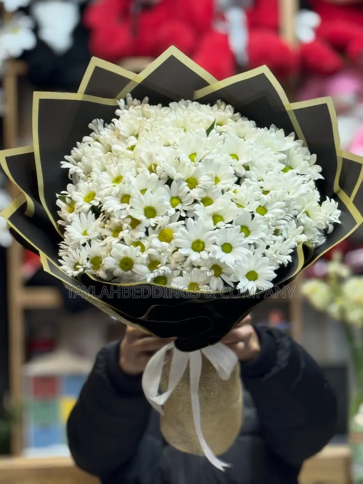 White Chrysanthemum Gypsophillia Bouquet