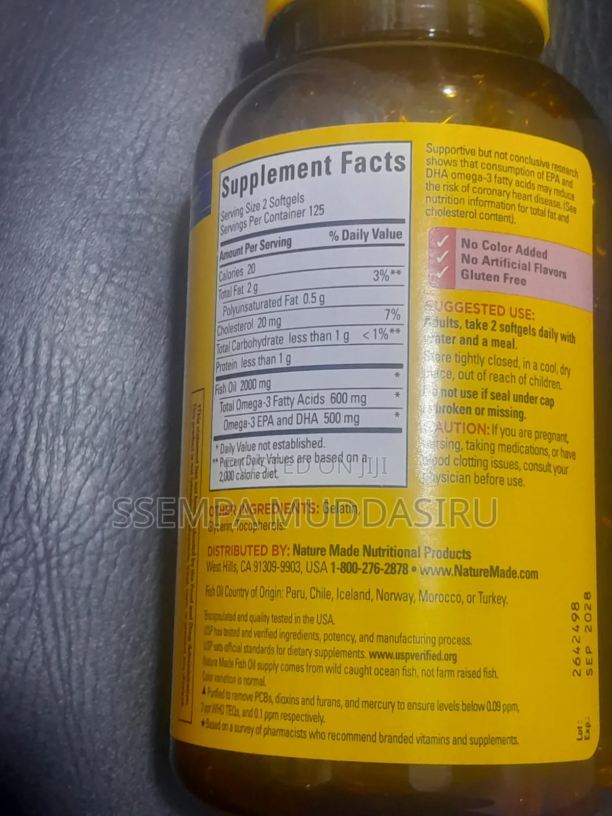 Nature Made Fish Oil 2000mg,(600mg Omega 3 Per Serving)