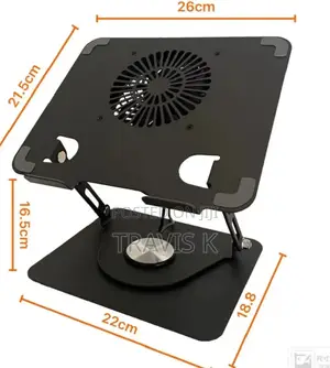 360° Rotating Laptop Stand With Inbuilt Fan