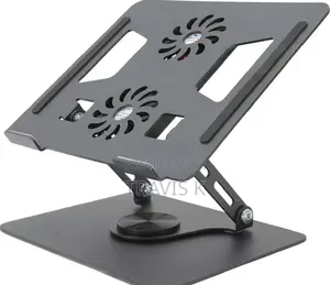 Adjustable Laptop Stand With Stepless Adjustment, Cooling Fan