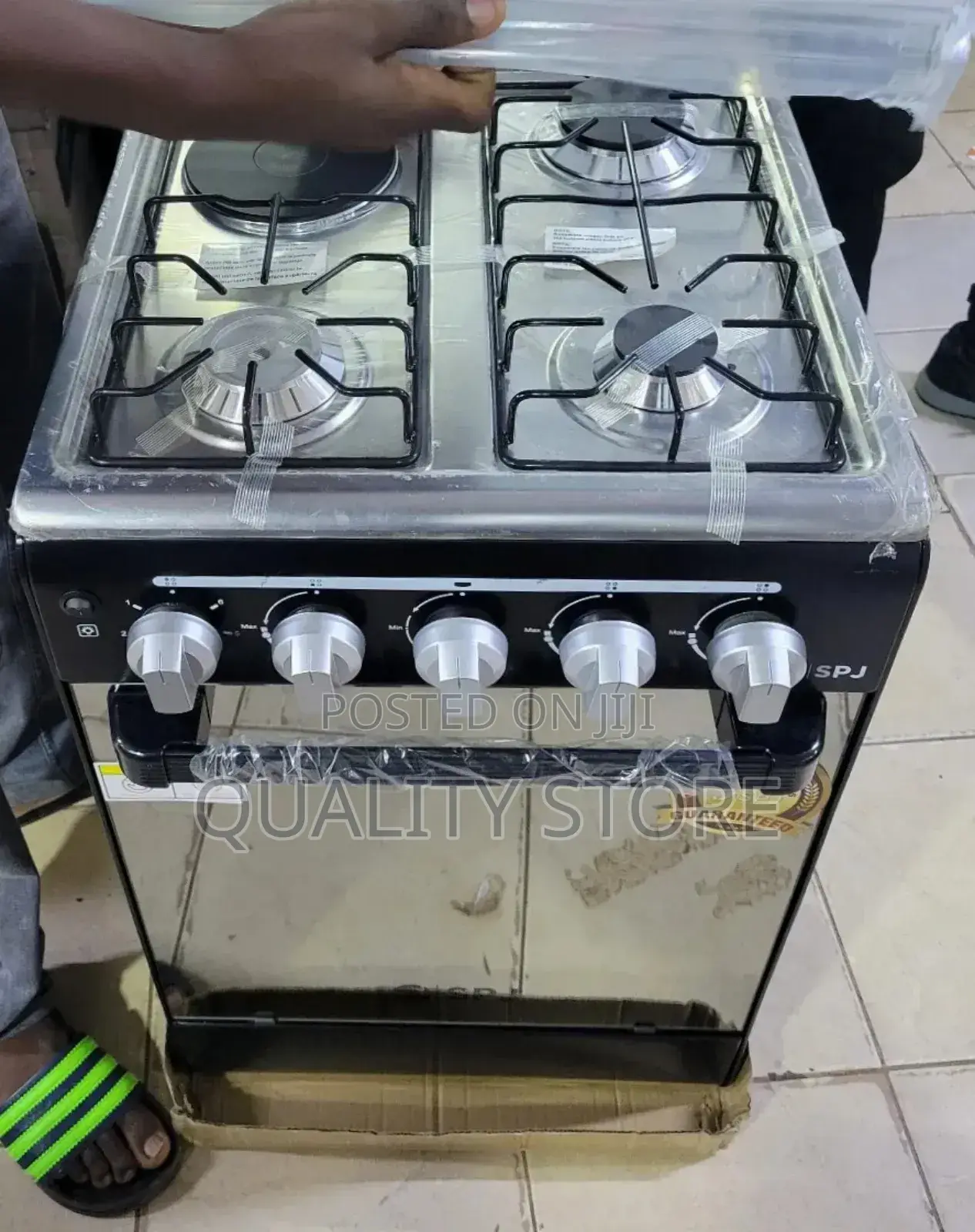 SPJ Gas Stand Cooker 3 Gas +1 Electric 50×50