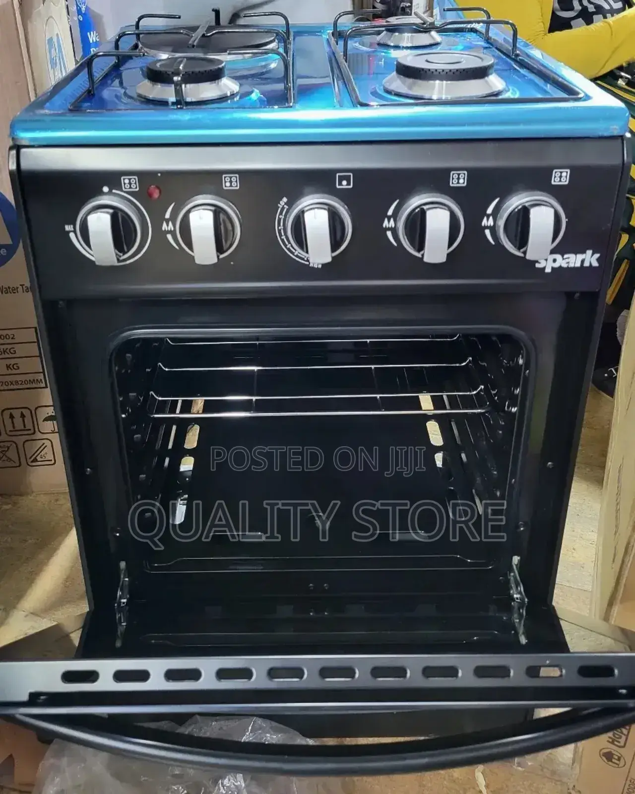 Spark Free Standing Gas Cooker 3 Gas +Electric 50×50