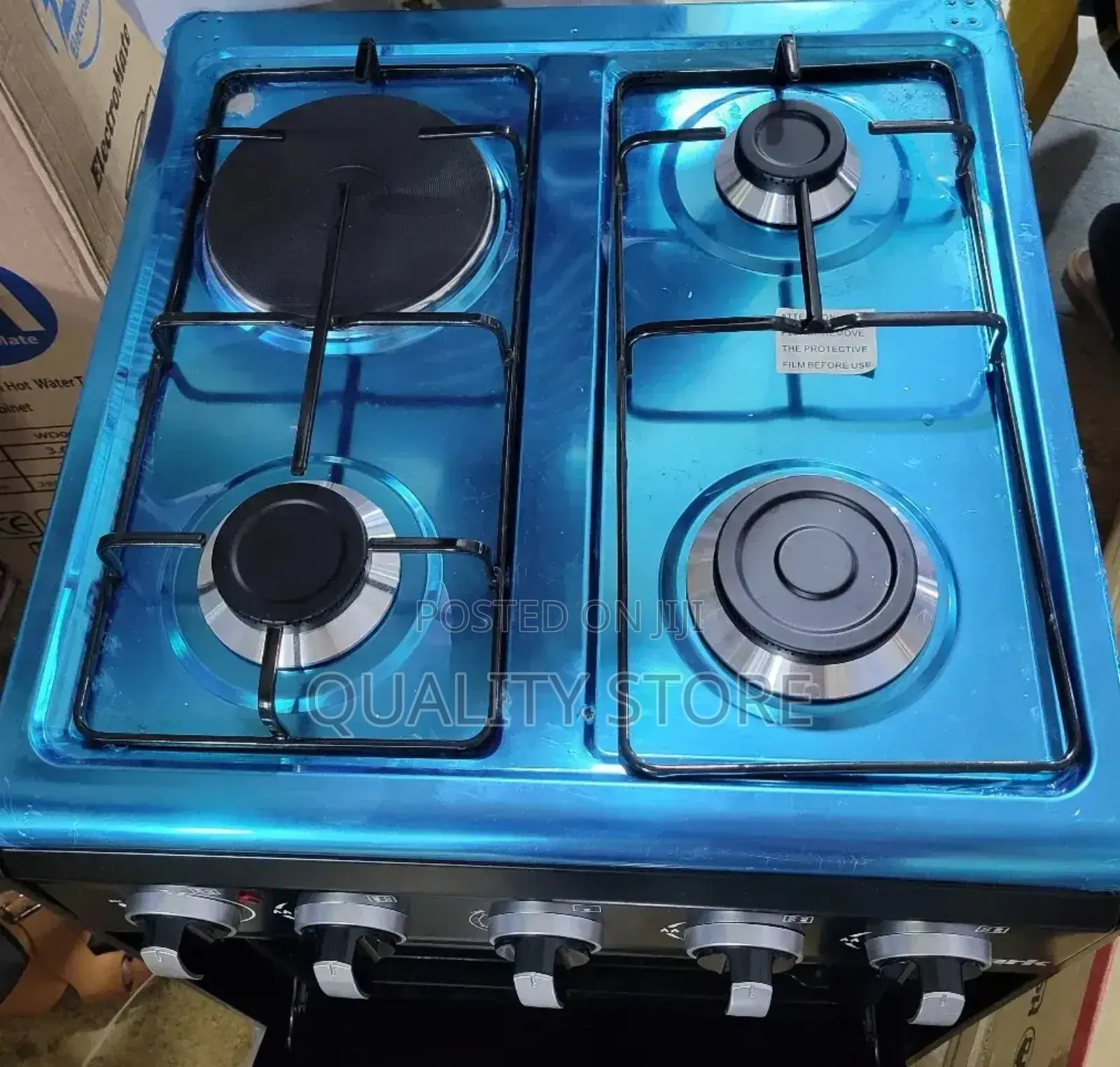Spark Free Standing Gas Cooker 3 Gas +Electric 50×50