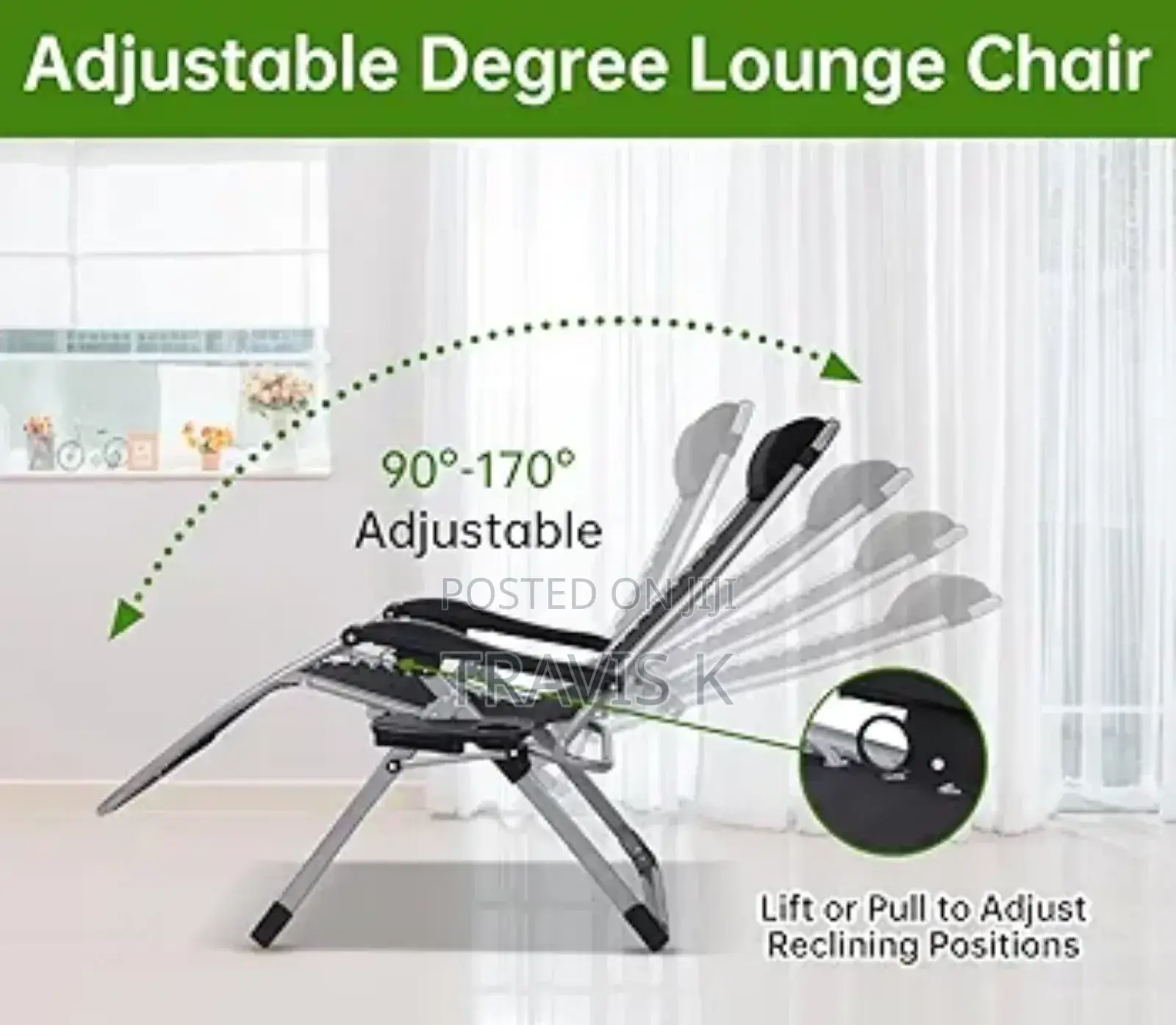Zero Gravity Reclining Chair With Cushion