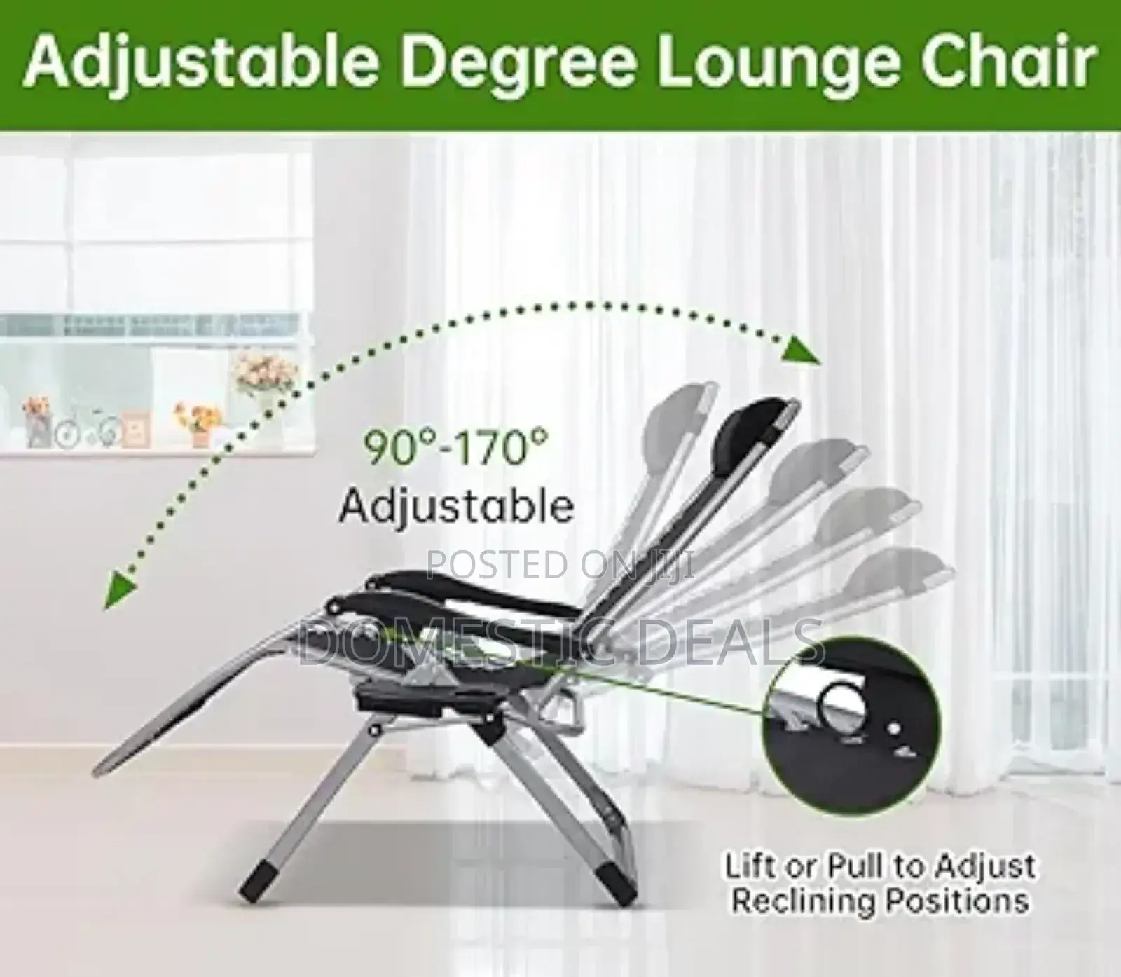 Zero Gravity Reclining Chair With Cushion