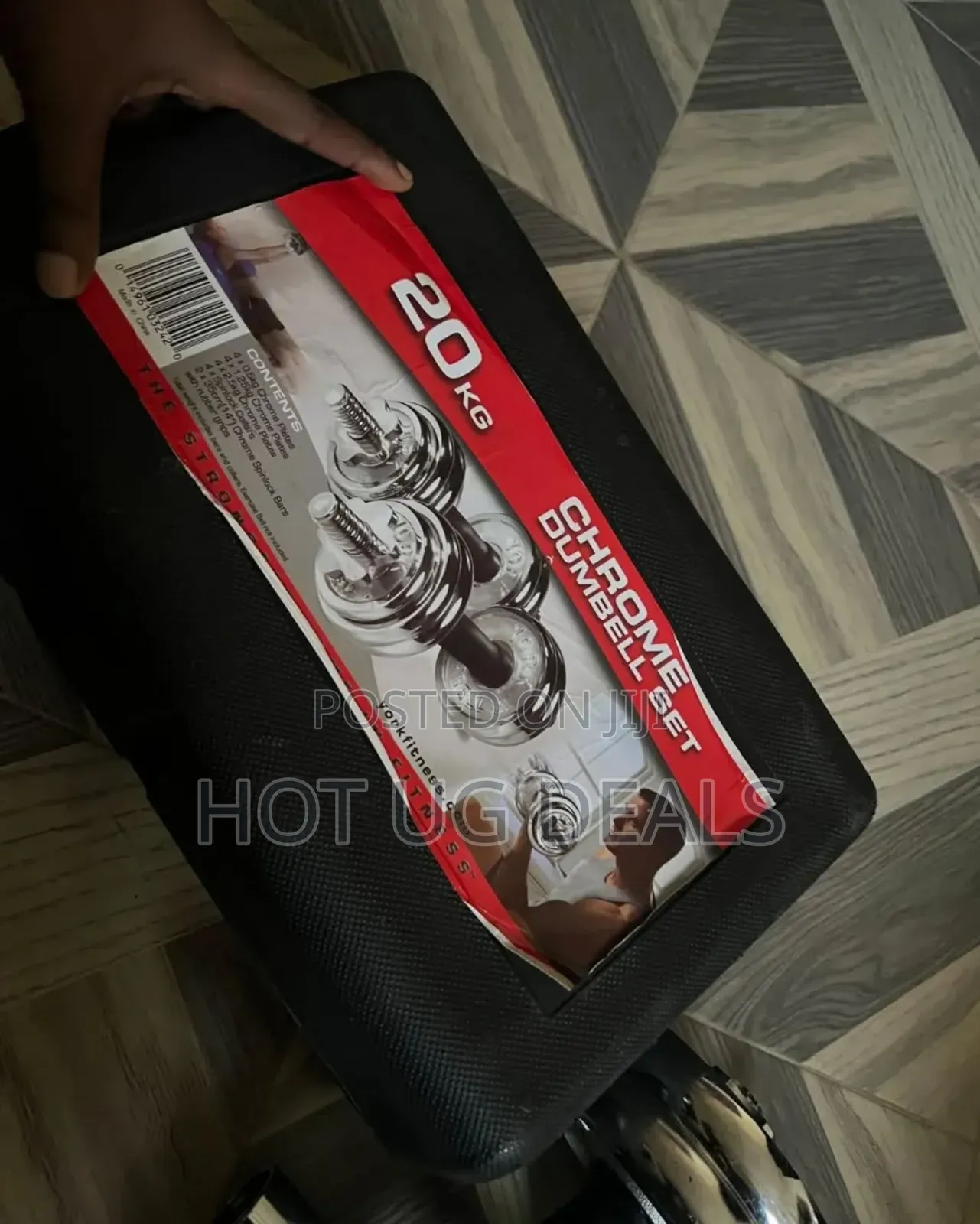20kg Adjustable Dumbbell/ Dumbells Set-Silver