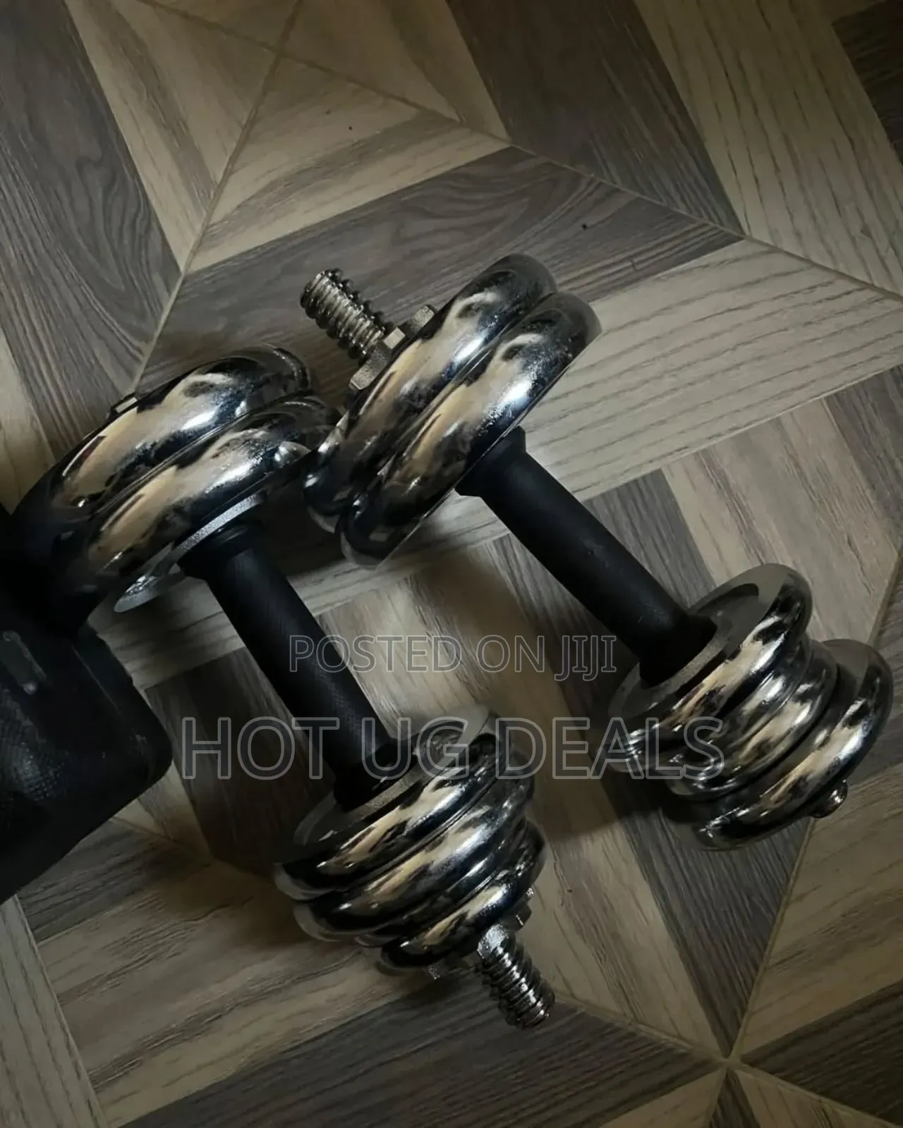 20kg Adjustable Dumbbell/ Dumbells Set-Silver