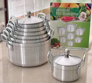 7-Piece Aluminum Cooking Pot Set