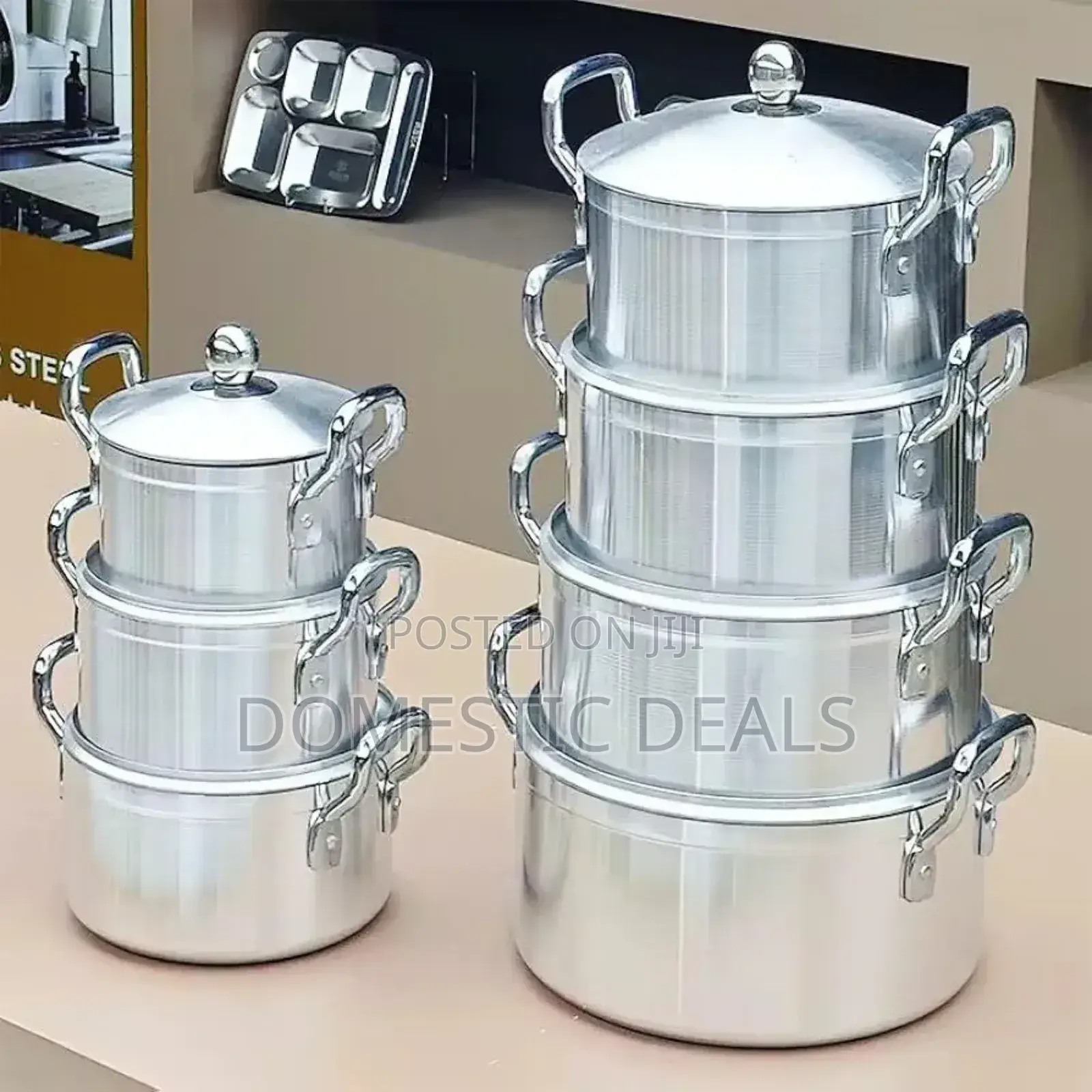 7pcs Aluminum Cookware Saucepan Set