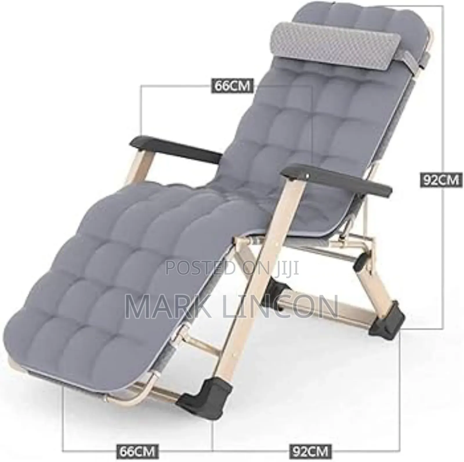 Heavy- Duty Folding Chair Bed Is Designed as 2 in 1 Piece