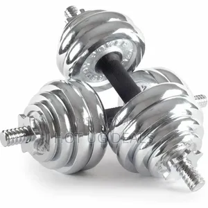 30kg Chrome Anti Rust Dumbbells / Dumbells Set -Silver