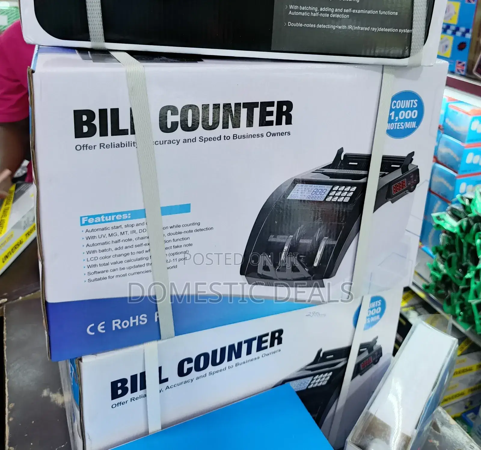 Automatic Money Cash Counting Machine