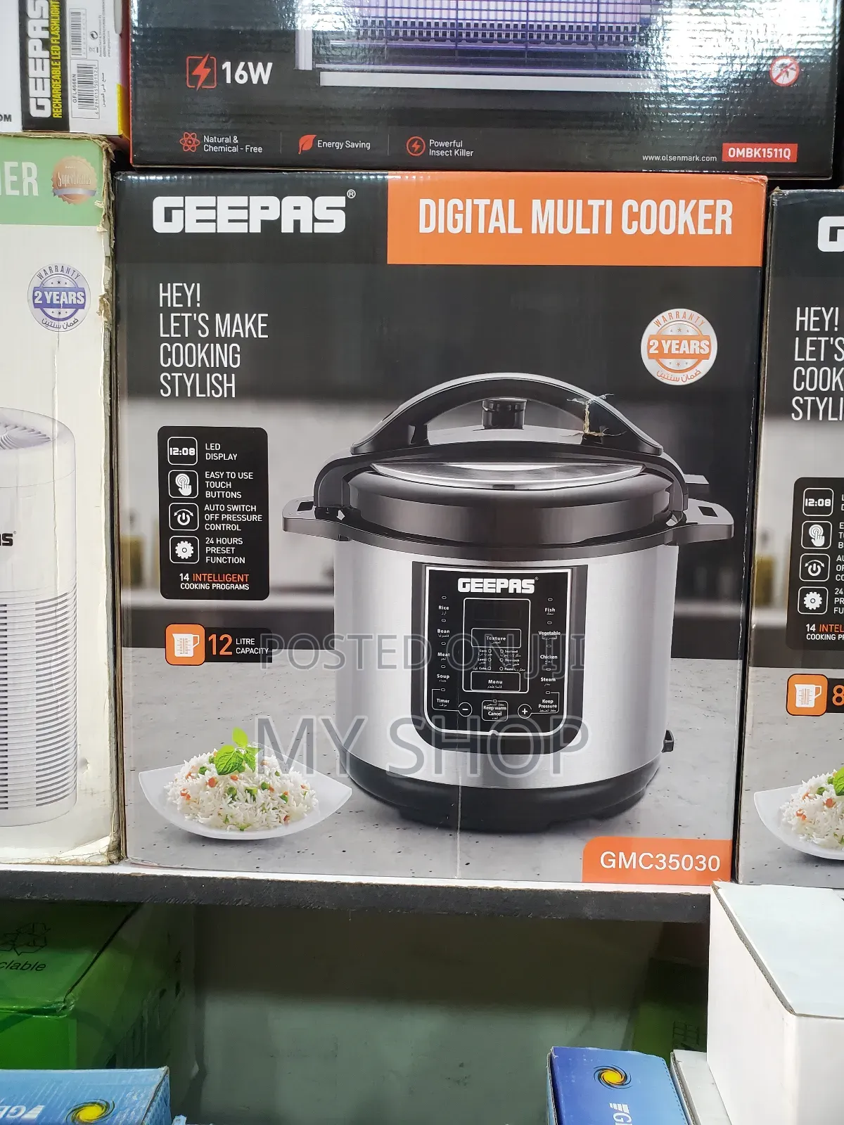 12l Smart Electric Multicooker - Pressure Cooker, Rice Cooker