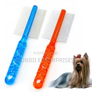 Double-Sided Metallic Pet Comb