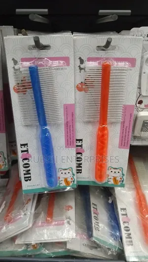 Double-Sided Metallic Pet Comb