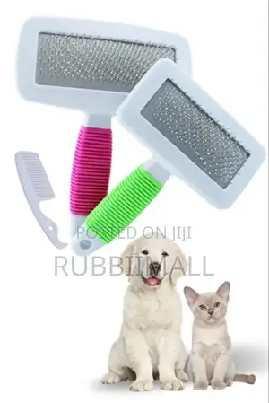 2 in 1 Pet Grooming Kit(Slicker Brush and Comb)