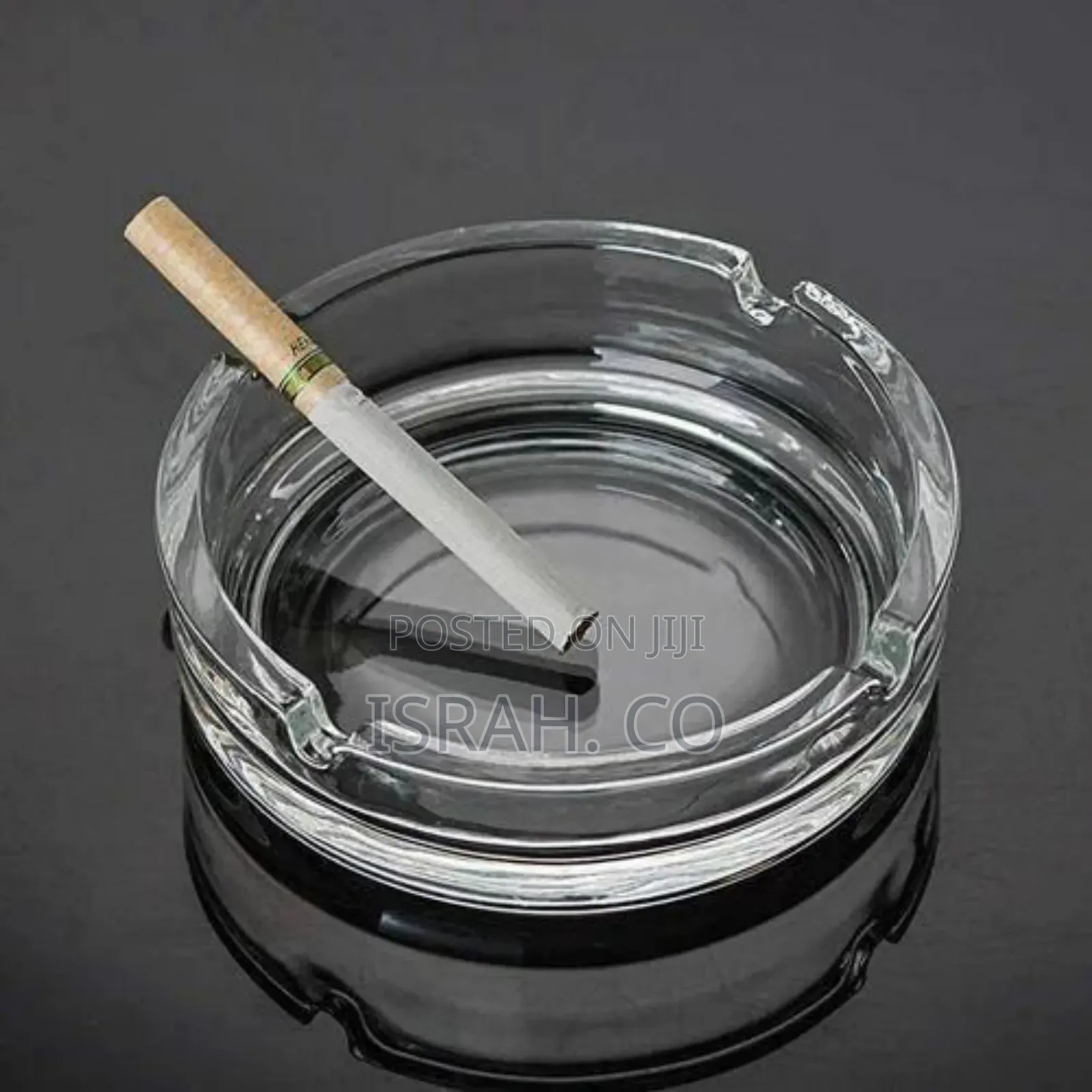 Thickened Glass Ash Tray - Clear
